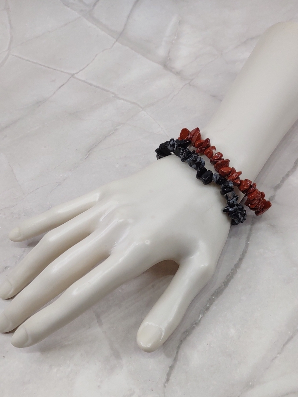 Artisan Crafted Semi-precious Nugget Stretch Bracelets
